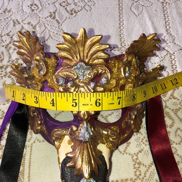 🎭 RARE Katherine’s Collection Mardi Gras Mask OS! - Picture 11 of 12